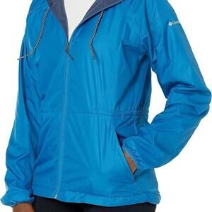 Columbia Women's Proxy Falls Jacket, Water & Wind Resistant‎ Deep Pool Size: XS